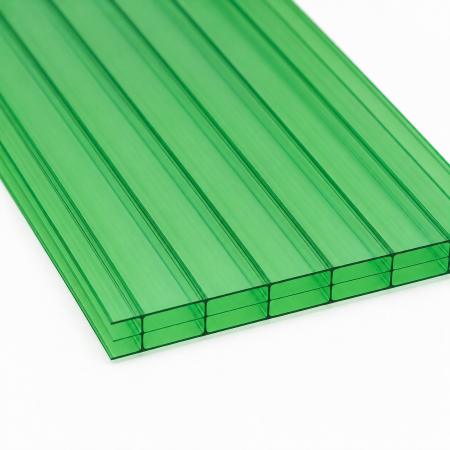 Policarbonat verde 20mm, 3 pereti, 2.1 x 6 metri